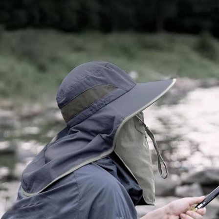 Fiskehatt Solhatt MØRKEGRÅ