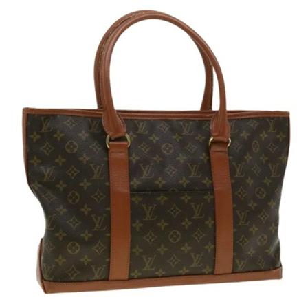 Louis Vuitton Vintage, Pre-owned Canvas totes Bruin, Dames, Maat:ONE Size,leer