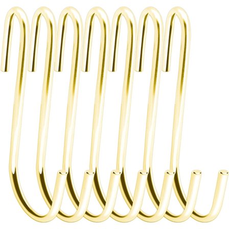 Pakke med 10 stk 4,5" kraftige S-kroker Gull S-krok Henger Hengerkrok