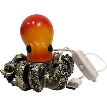 Blæksprutte Natlampe, Dekorativ Lampe Manuel Tænd & Sluk Bærbart Lys Til Trappeopgang, Badeværelse Marinelivs Tema Tilbehør