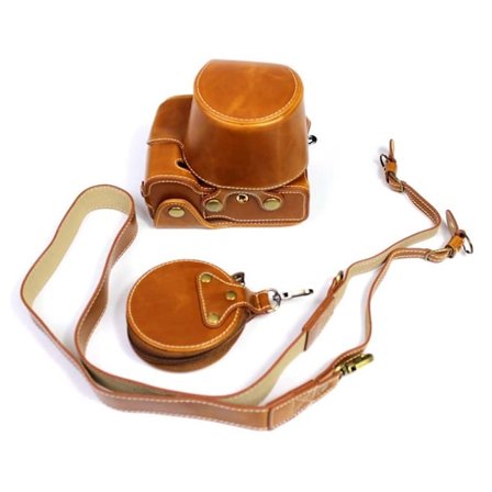 Sony A7c nahkakotelo + hihna - Ruskea