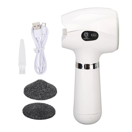 Elektrisk Fodfil Nano Glas Hård hud Fjernelse Automatisk Genopladelig Glat Hud Fod Slibemaskine Hvid
