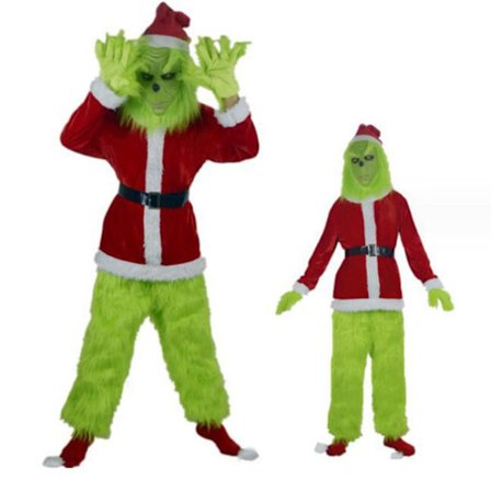 Halloween Grön Monster Kostym