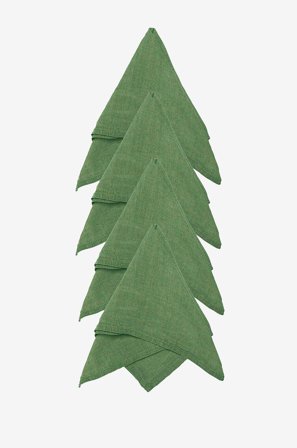 Svanefors - Lautasliina Julie 4P - Vihreä - Lautasliinat - 45X45 - - Homeroom