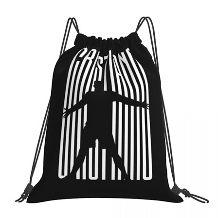 Cristiano Ronaldo Cr7 Ryggsäck Portabel Dragskoväska Ficka Gymväska