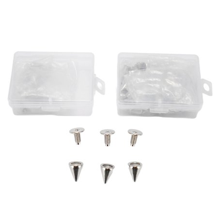 100 Sarjaa Galvanoitu Hiiliteräs Vaatetus Piikit Helppo DIY Askartelu Vyö Vaatteet Vahvat Kartiopiikit