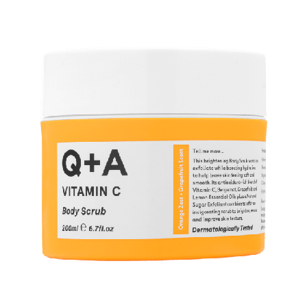 Q+A Vitamin C Body Scrub Bad & dusch Unisex 200 ML