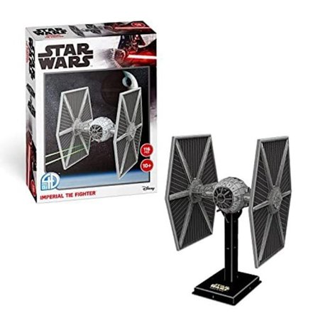 Modeller og modellering for voksne, Star Wars Tie Fighter-puslespil, Star Wars-skibsmodeller, 3D-puslespil til børn på 10 år eller derover