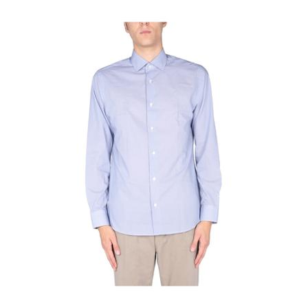 Z Zegna, Casual Shirts Blauw, Heren, Maat:M