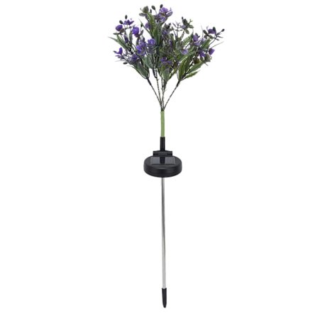 Aurinko-orkideavalo, automaattinen lataus, pitkä akunkesto, vakaa 30 LED puutarha-nurmikkolamppu