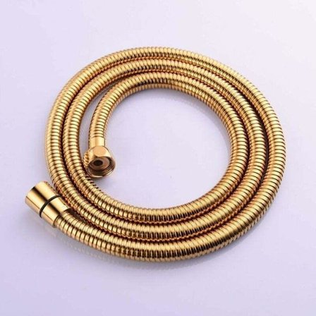 Kultainen suihkuletku 2m 78-tuumainen joustava, ei taivu, ruostumaton teräs, massiivimessinkiliittimellä