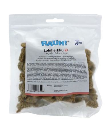 Rauh - Laksegodteri 100 g - Hund - Hundegodbiter & tyggebein - Naturlige godbiter for hund - ZOO.no