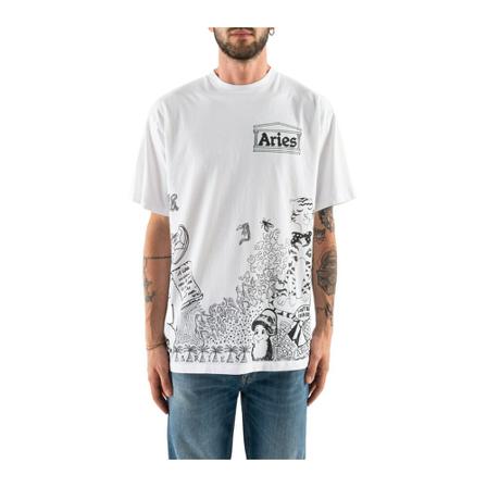Aries Ssar60008 short sleeve t-shirts Hvid, Herre