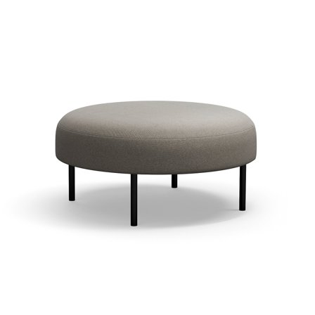Hocker, VARIETY, Ø 900mm, Stoff Pod CS, taupe