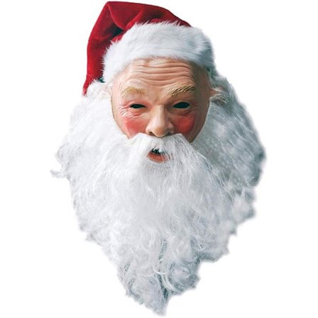 Realistisk tomtemask i latex för juldräkt{ROG}-FA-