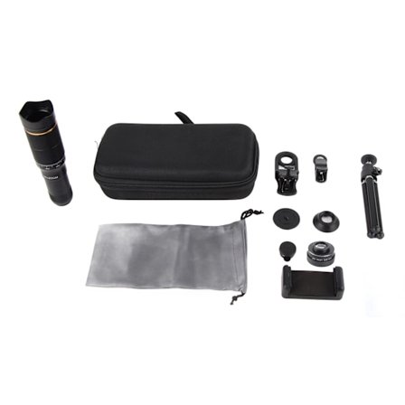 Telefonkameraobjektiv Bärbar 32X Mobiltelefon Zoomobjektiv Clip On Dubbel Justering HD Mobiltelefon Teleskoplins för Foto Video