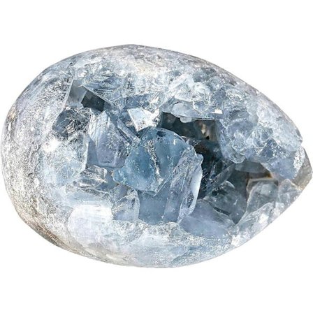 Naturlig Stein Krystallklynge Blå Kvarts Uregelmessig Prøve for Healing Hjemmedekorasjon, 100-150g