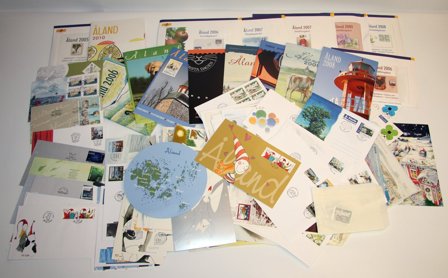 Åland ca. 2000-2009 - Samling af førstedagskuverter, maxikort m.m.