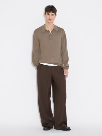 Holzweiler Alex One Pleat Trousers - Brown - Men's - 44