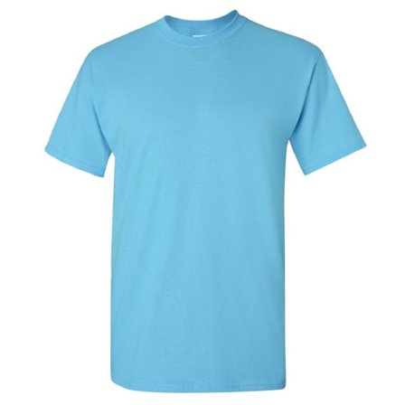 Gildan Mens Heavy Cotton Short-Sleeved T-Shirt XL Sky