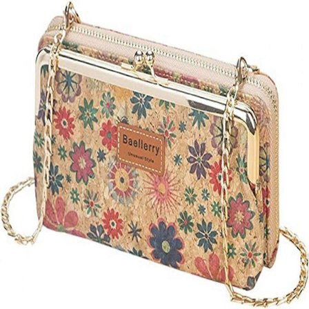 Kork Lommebok i Skinn for Kvinner, Miljøvennlig og Vegansk