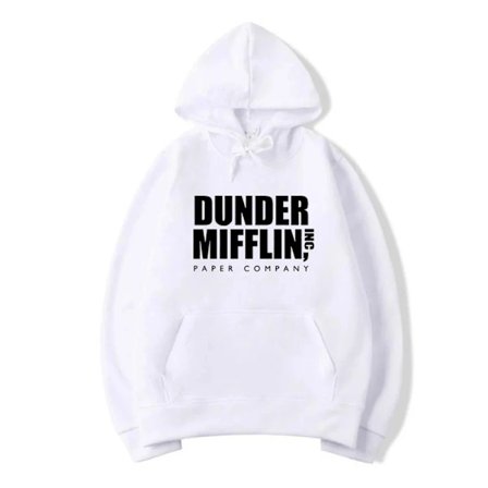 The Office Dunder Mifflin INC Papir Hættetrøje Dwight Schrute Sweatshirt Mænd Kvinder Hættetrøjer Casual Pullover Hættetrøje