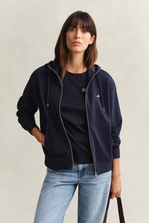 GANT Damen Sweatjacke (XL) Marineblau