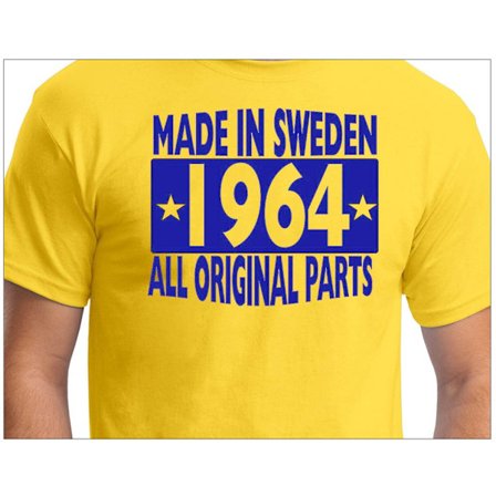 Gul T-shirt Made in Sweden 1964 All original parts