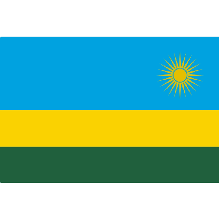 Rwanda flagga Rwanda