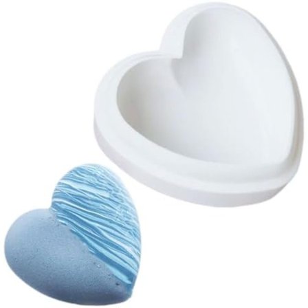 19x19x7cm Diamant Hjärtformad Silikonform för Tårta, Choklad, Mousse, Bakformar, Kärleksformad Tårta för Födelsedag