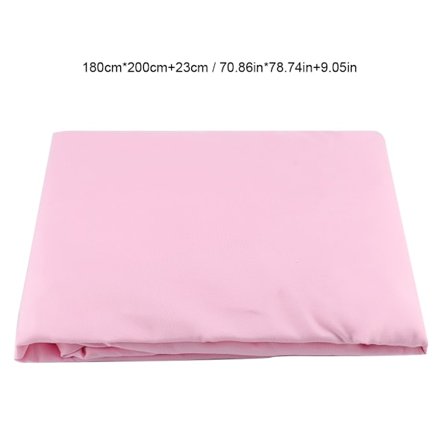 Dammtätt Borstad Mikrofiber Dra-på-lakan Sängkläder Rosa 180*200+30cm