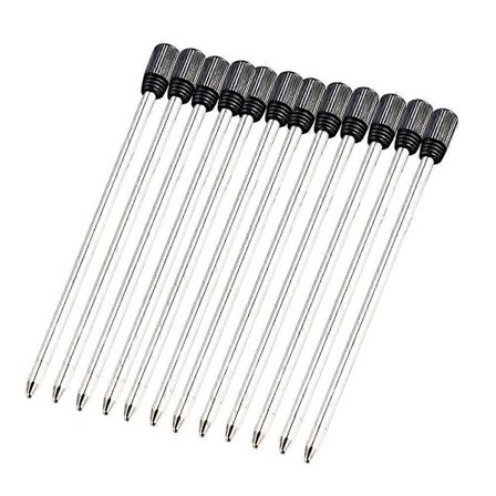 12 stk. kuglepen refills til Cross kuglepenne fin spids pen refill 7CM - sort blæk