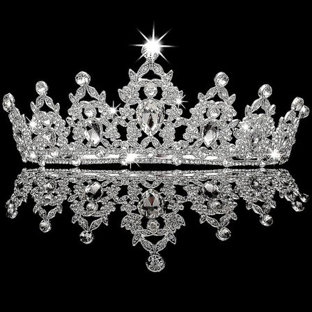 Sølv Tiara og Kroner til Kvinder Krystal Dronningkrone Fødselsdagskrone til Piger Bryllupskrone til Brud