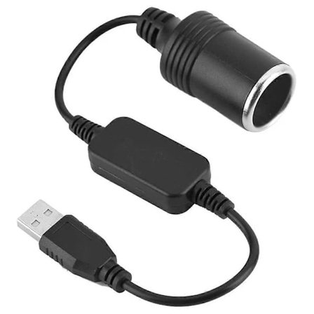 USB 5V til 12V Omformer, Strømforsyning for Fahrtenschreiber, Sigarettenneruttak USB til Sigarettenneruttak