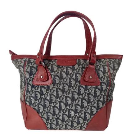 Dior Vintage, Pre-owned Canvas handbags Blauw, Dames, Maat:ONE Size,nylon
