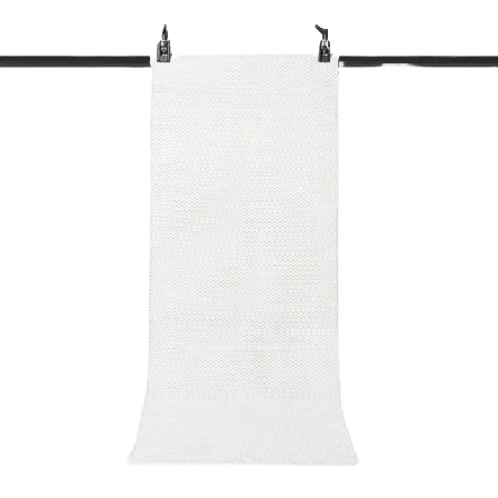 Åhléns Home Vävd bomullsmatta DOTS 70x200 cm Mattor Vit ONESIZE