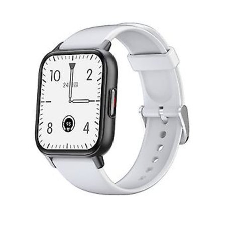 Full Touch Sport Stegräknare Smartwatch Blodsyremätning Blodtrycksmätare Pulsmätare Kroppstemperaturdetektering Armband Vit