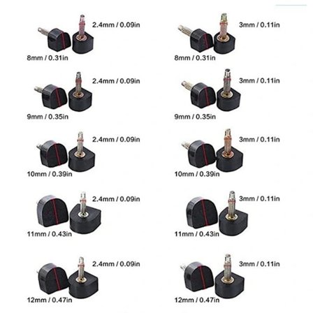 QU-40 stk Høj Hæl Tips Udskiftning Reparation Holdbar Anti Slip Støjsvage Sko Tilbehør