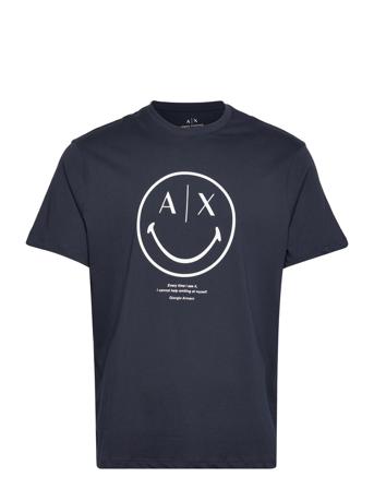 T-Shirt T-shirts Short-sleeved Navy Armani Exchange