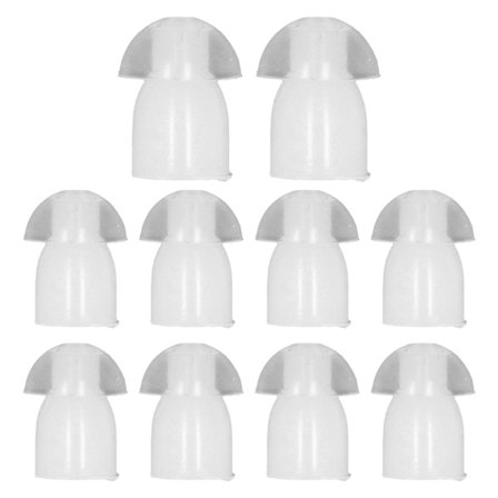 10 stk. Lufttube Øretelefon Ørepropper Bløde Udskiftnings Silikon Ørepropper til Walkie Talkie Headset