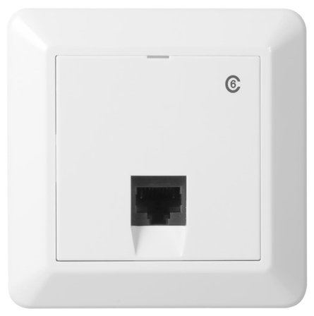 Elko EKO30156 Modularuttak utenpåliggende, RJ45, rak 1 x RJ45, Datamaskin & surfing