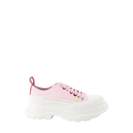 Alexander McQueen Tread Low-Top Sneakers , Roze , Dames , Maat: 40 EU