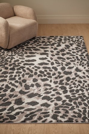 &Home - Matta Lotus Leo - Grå - Slätvävda mattor - 240X390 - Från Homeroom
