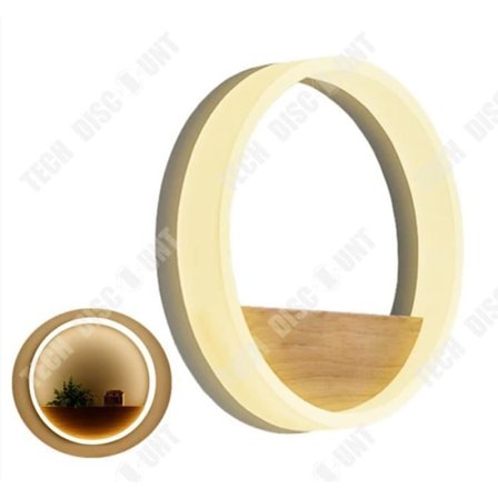 Vägglampa - TD - Rund - LED 25W - Akryl - Vit - Modernt design