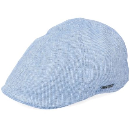 Stetson - Blå flatcap Keps - Texas Linen Blue Flat Cap @ Hatstore