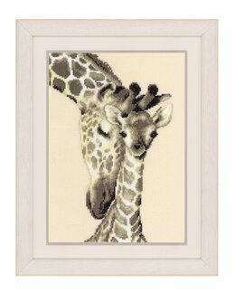 Stickpackung Bild Giraffen