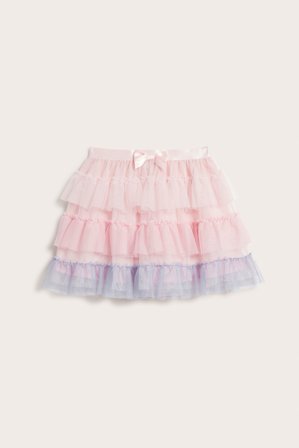 Kappahl | Tyllihame röyhelöillä Vaaleanpunainen 86/92 | Vaaleanpunainen