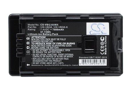 Batteri till Kamera för Panasonic HDC-HS300, HDC-TM300, HDC-HS250 m.fl.