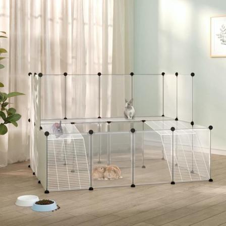 Vidaxl Smådjursbur Transparent 143x107x93 Cm Pp Och Stål Transparent