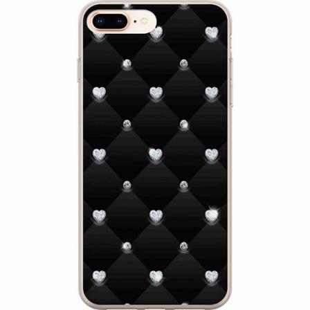 Apple Iphone 7 Plus Genomskinligt Skal Diamant Hjärta
